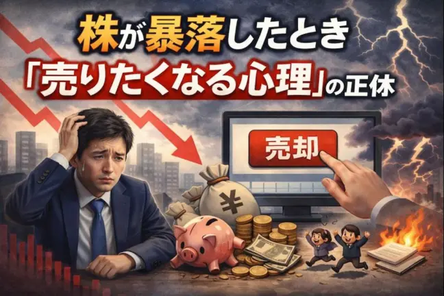 株が暴落したとき「売りたくなる心理」の正体──行動経済学で整理する暴落対策と“持ち続ける”技術