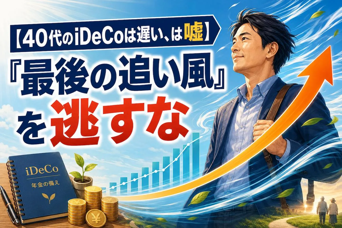 【40代のiDeCoは遅い、は嘘】「最後の追い風」を逃すな