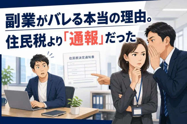 副業がバレる本当の理由。住民税より「通報」だった