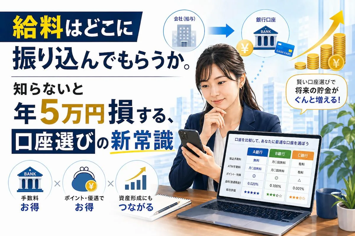 給料振込みに最適な銀行口座は？