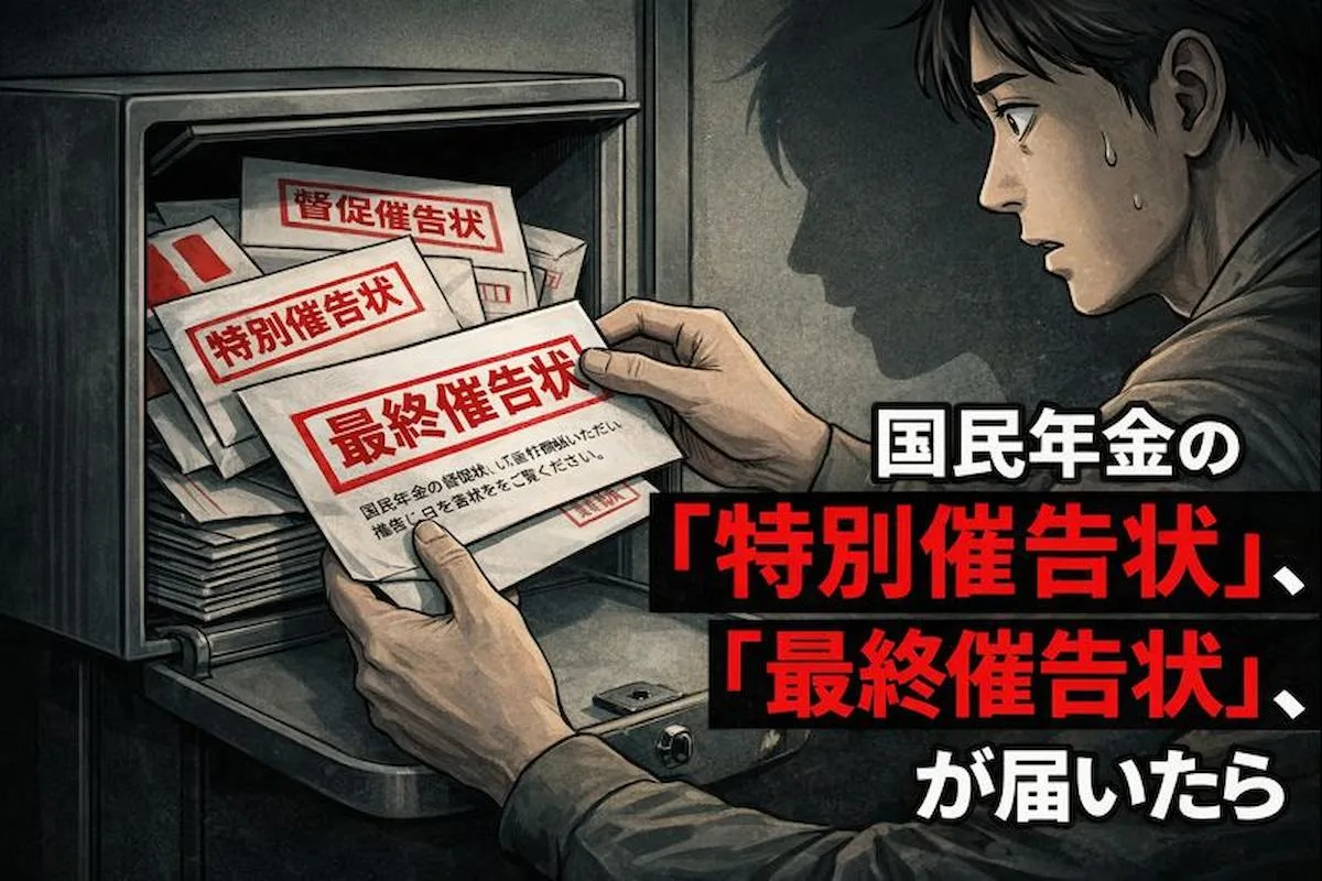 国民年金の「督促状」、「特別催告状」、「最終催告状」が届いたら。無視は絶対ダメ！！差し押さえまでの流れ