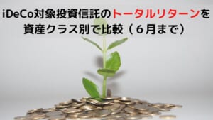 iDeCo対象投資信託のトータルリターンを資産クラス別で比較（６月まで）