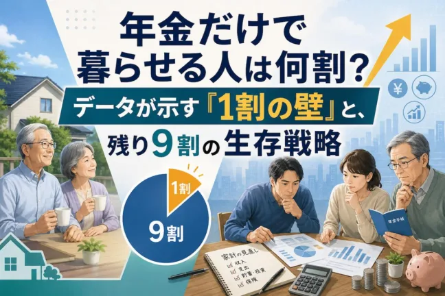 年金だけで暮らせる人は何割？データが示す「1割の壁」と、残り9割の生存戦略