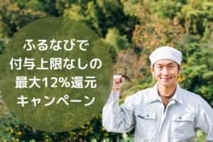 ふるなびで 付与上限なしの 最大12%還元 キャンペーン (1)