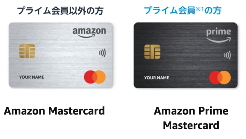Amazon Prime Mastercard見本