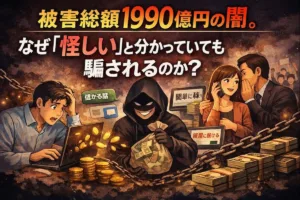 被害総額1990億円の闇。なぜ「怪しい」と分かっていても騙されるのか？投資詐欺の心理トリック