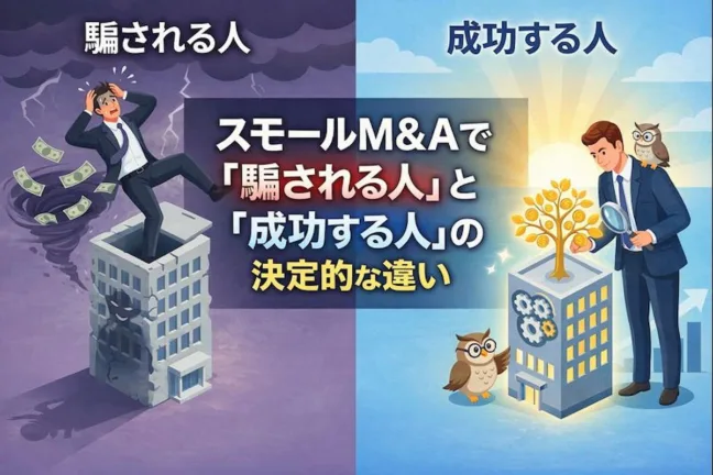 会社員のスモールM＆Aが増加中。スモールM&Aで「騙される人」と「成功する人」の決定的な違い