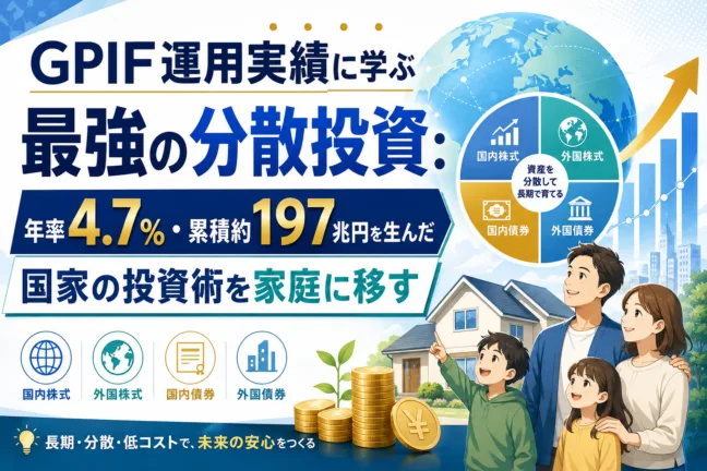 GPIF運用実績に学ぶ最強の分散投資：年率4.7％・累積約197兆円を生んだ国家の投資術を家庭に移す
