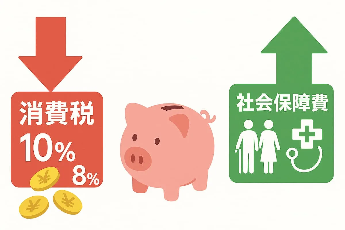 消費税減税と2 万円給付金・社会保障費と数字で読み解く“財源論争