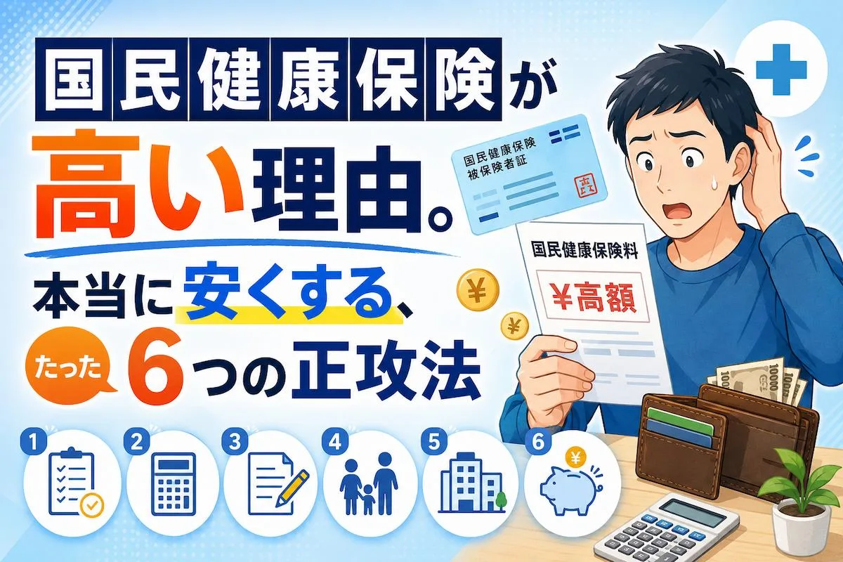 国民健康保険が高い理由。本当に安くする、たった6つの正攻法