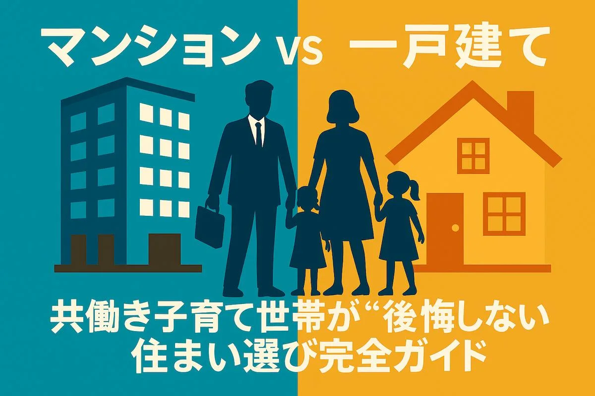 マンション vs. 一戸建て ― “後悔しない”住まい選び完全ガイド