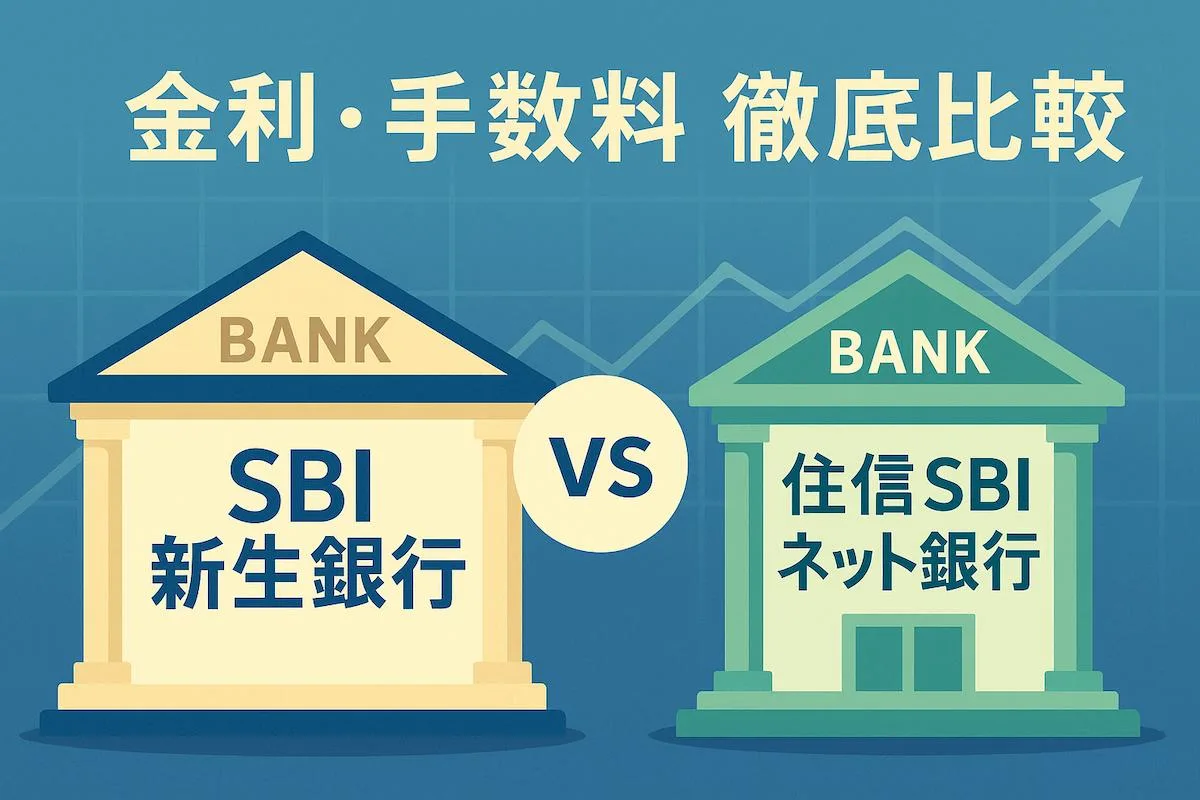 SBI新生銀行と住信SBIネット銀行の違いと手数料・自動スイープ等徹底解説