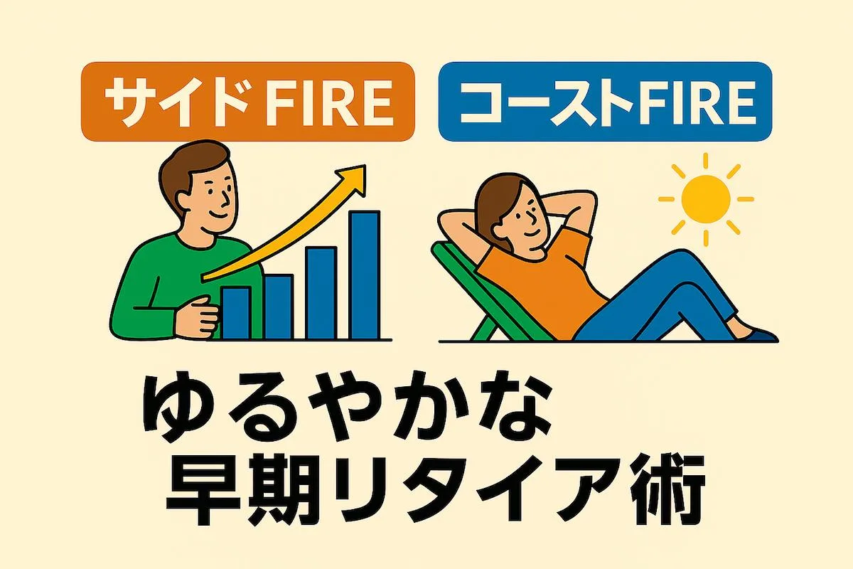 サイドFIRE・コーストFIREとは？違い、達成目安、シュミレーションを解説