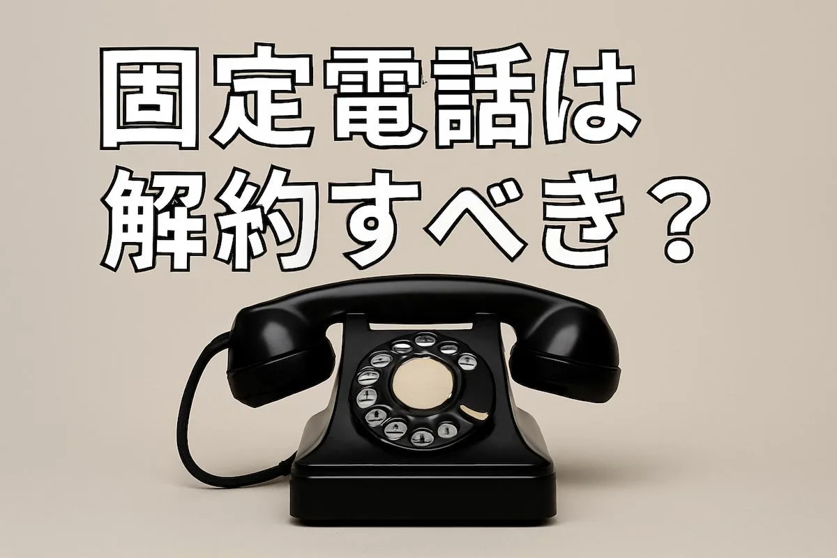 固定電話は解約すべき？解約するデメリットと後悔しない判断軸・代替策を解説