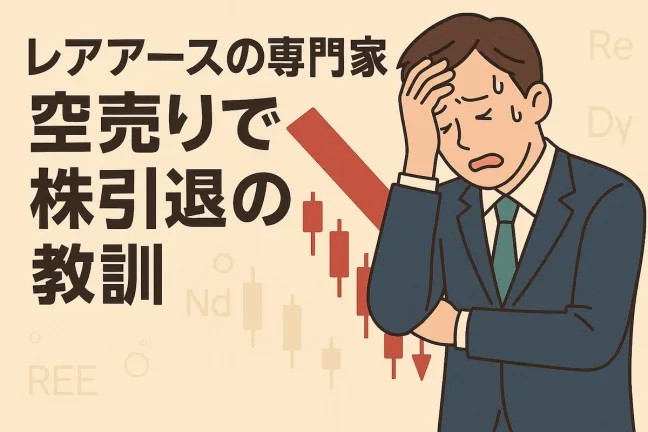 レアアースの専門家が空売りで株引退の教訓｜専門家が株に勝てない本当の理由。ファンダメンタルは意味ない？