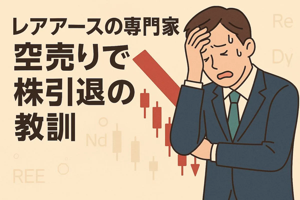 レアアースの専門家が空売りで株引退の教訓｜専門家が株に勝てない本当の理由。ファンダメンタルは意味ない？