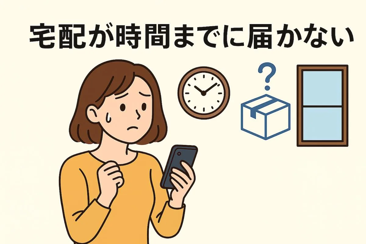 宅配が時間までに来ない