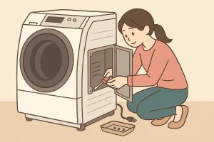 日立のドラム式洗濯機を自力で分解清掃したら復活した話。らくメンテの“詰まり”原因と自力修理の手順
