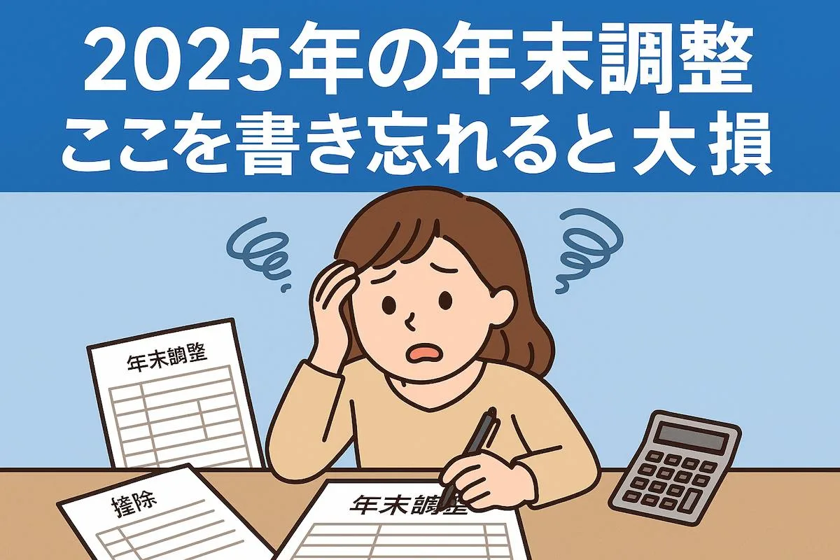 【注意】2025年の年末調整が激変｜ここを書き忘れると大損