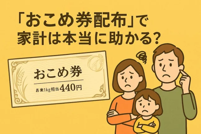 「おこめ券配布」で家計は本当に助かる？お米券の値段・使い方・コンビニ事情まで徹底解説