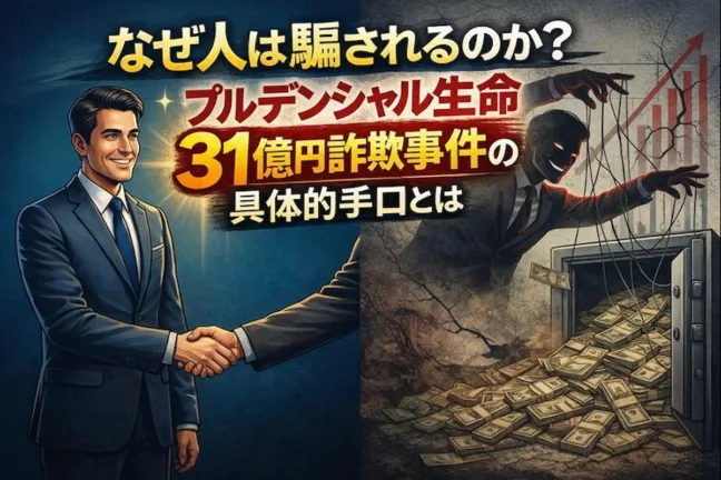 なぜ人は騙されるのか？プルデンシャル生命31億円詐欺事件の具体的手口とは