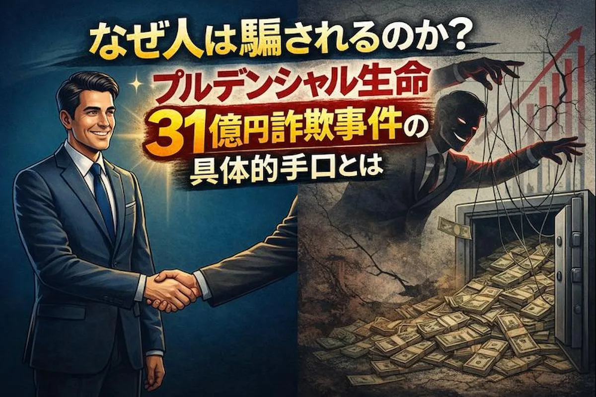 なぜ人は騙されるのか？プルデンシャル生命31億円詐欺事件の具体的手口とは