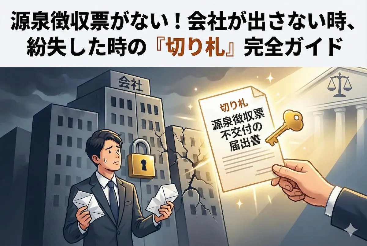 源泉徴収票がない！会社が出さない時、紛失した時の「切り札」完全ガイド