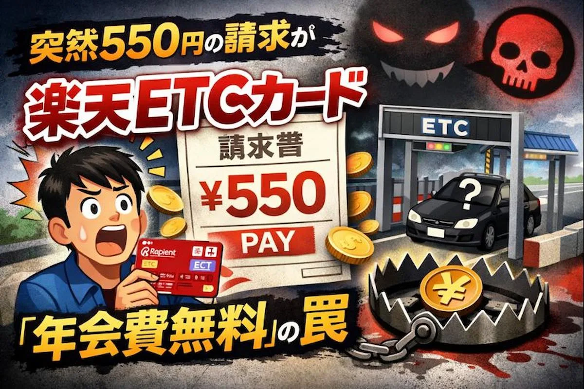 突然550円の請求が、楽天ETCカード「年会費無料」の罠