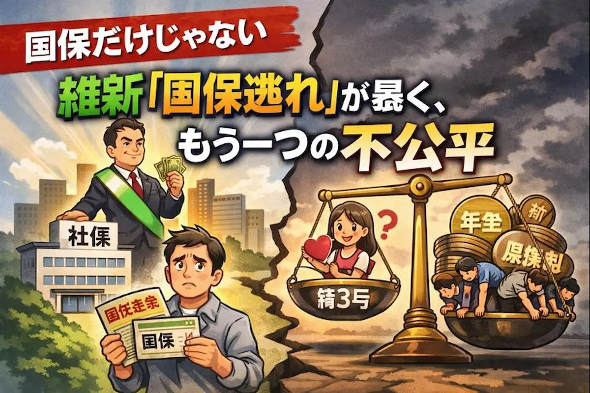 【国保だけじゃない】維新「国保逃れ」が暴く、もう一つの不公平