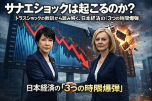 サナエショックは起こるのか？トラスショックの教訓から読み解く、日本経済の「3つの時限爆弾」