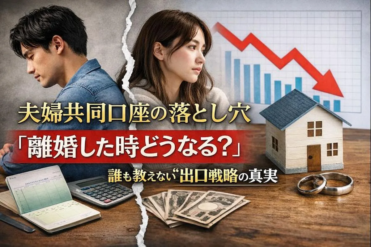 夫婦共同口座の落とし穴「離婚した時どうなる？」誰も教えない"出口戦略"の真実3