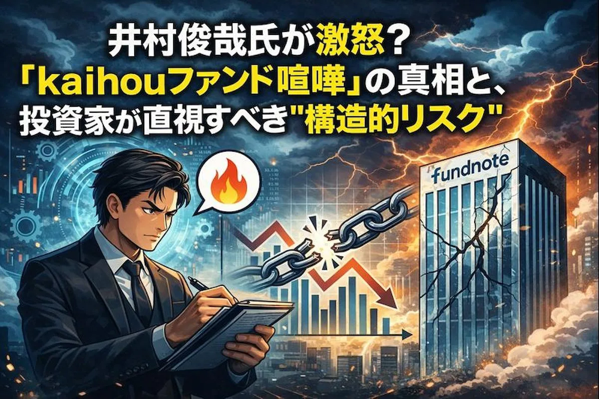 井村俊哉氏が激怒？「kaihouファンド喧嘩」の真相と、投資家が直視すべき"構造的リスク"