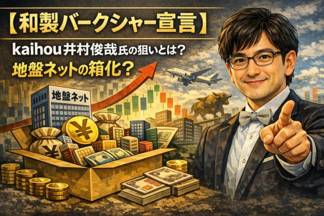 【和製バークシャー宣言】kaihou井村俊哉氏の狙いとは？地盤ネットの箱化？