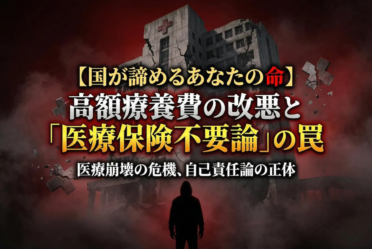 【国が諦めるあなたの命】高額療養費の改悪と「医療保険不要論」の罠
