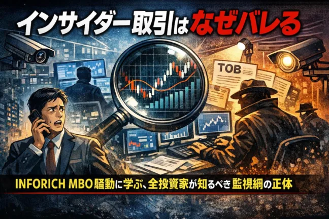 【インサイダー取引はなぜバレる】INFORICH MBO騒動に学ぶ、全投資家が知るべき監視網の正体