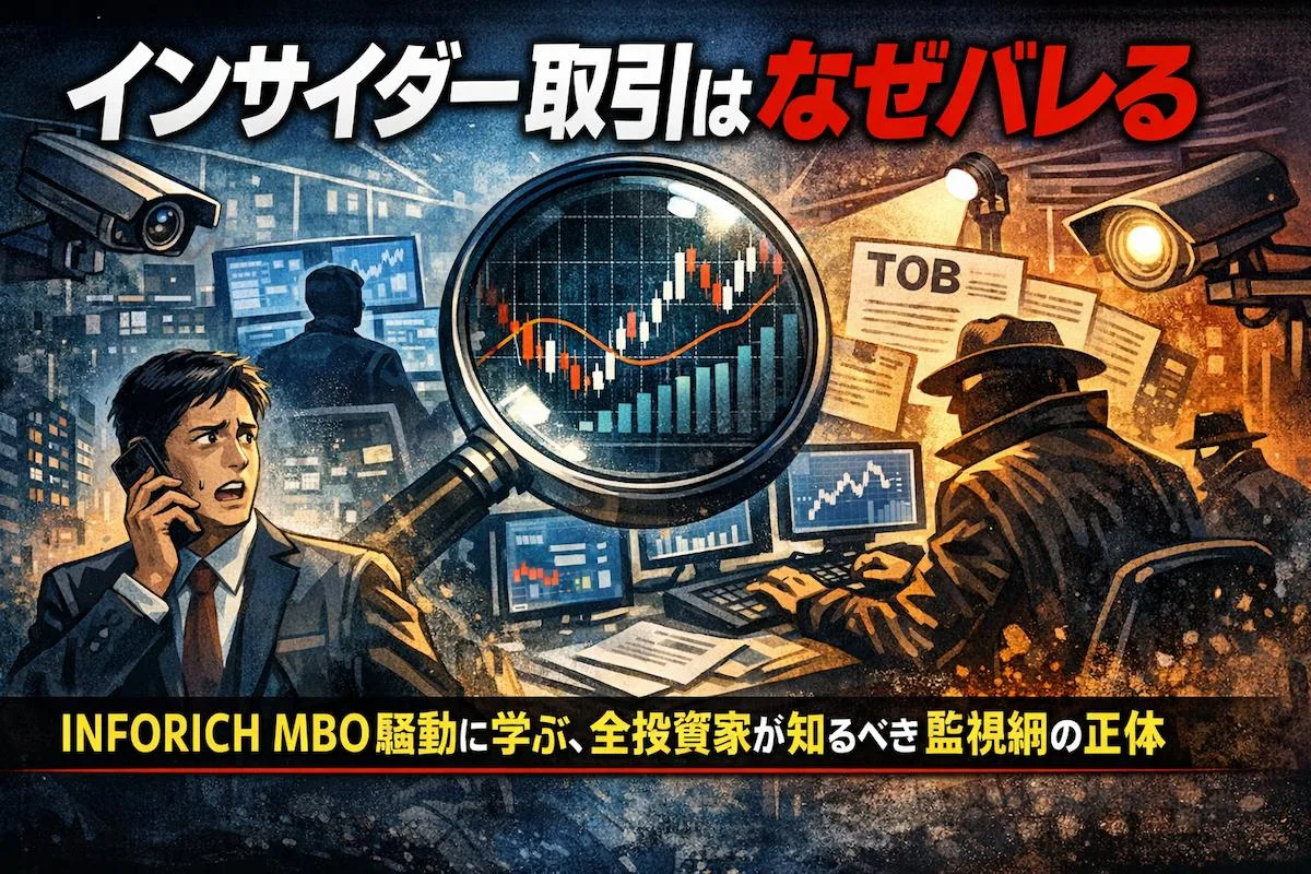 【インサイダー取引はなぜバレる】INFORICH MBO騒動に学ぶ、全投資家が知るべき監視網の正体