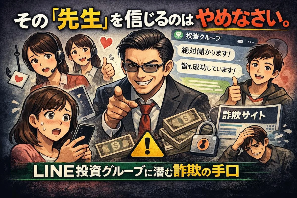 その「先生」を信じるのはやめなさい。LINE投資グループに潜む詐欺の手口