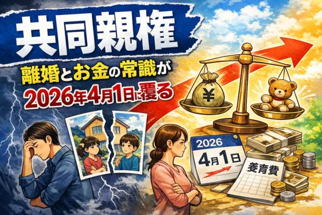 【共同親権】離婚とお金の常識が2026年4月1日に覆る