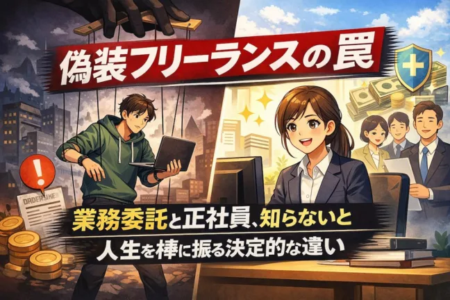 【偽装フリーランスの罠】業務委託と正社員、知らないと人生を棒に振る決定的な違い
