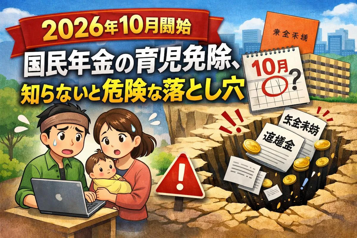 【2026年10月開始】国民年金の育児免除、知らないと危険な落とし穴
