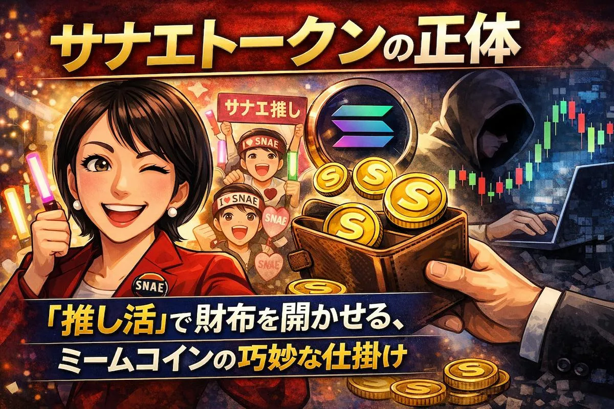 【サナエトークンの正体】「推し活」で財布を開かせる、ミームコインの巧妙な仕掛け