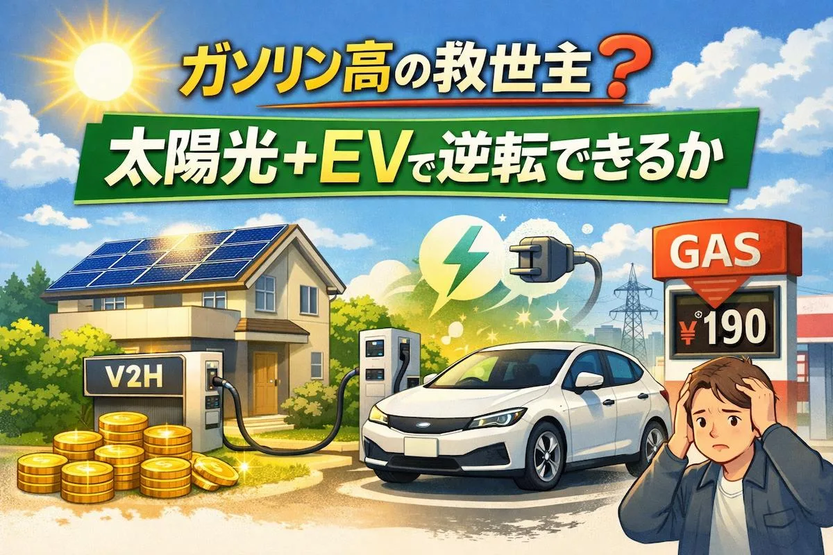 ガソリン高の救世主？太陽光＋EVで逆転できるか