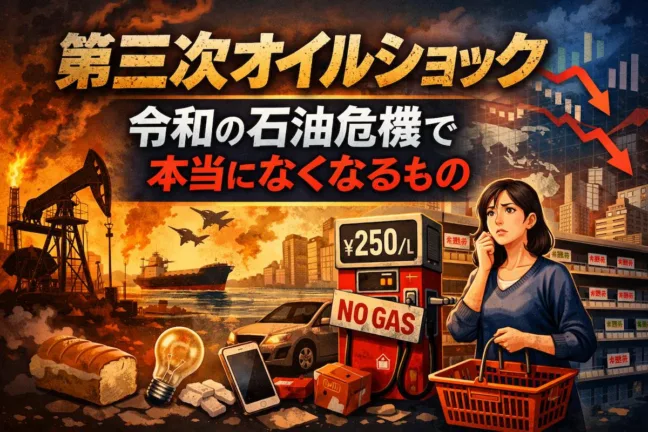 【第三次オイルショック】令和の石油危機で本当になくなるもの