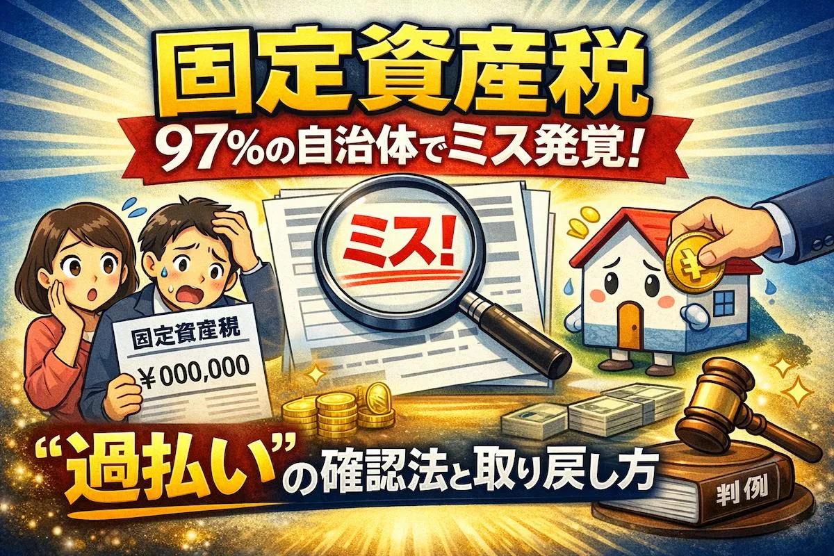 固定資産税ミス発覚と過払い取り戻し法
