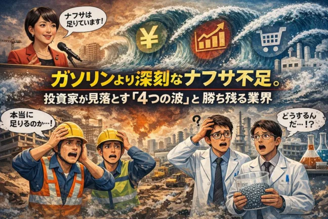 ガソリンより深刻なナフサ不足。投資家が見落とす「4つの波」と勝ち残る業界