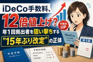 iDeCo手数料、12倍値上げ？年1回拠出者を狙い撃ちする15年ぶり改定の正体