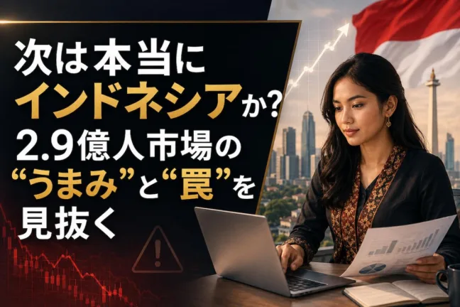次は本当にインドネシアか？2.9億人市場の"うまみ"と"罠"を見抜く