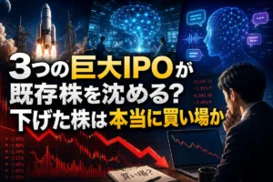 3つの巨大IPOが既存株を沈める？下げた株は本当に買い場か