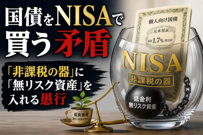 【国債をNISAで買う矛盾】「非課税の器」に「無リスク資産」を入れる愚行
