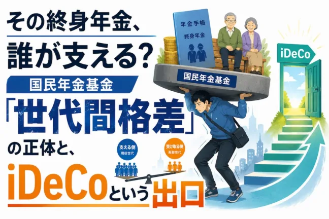その終身年金、誰が支える？国民年金基金「世代間格差」の正体と、iDeCoという出口